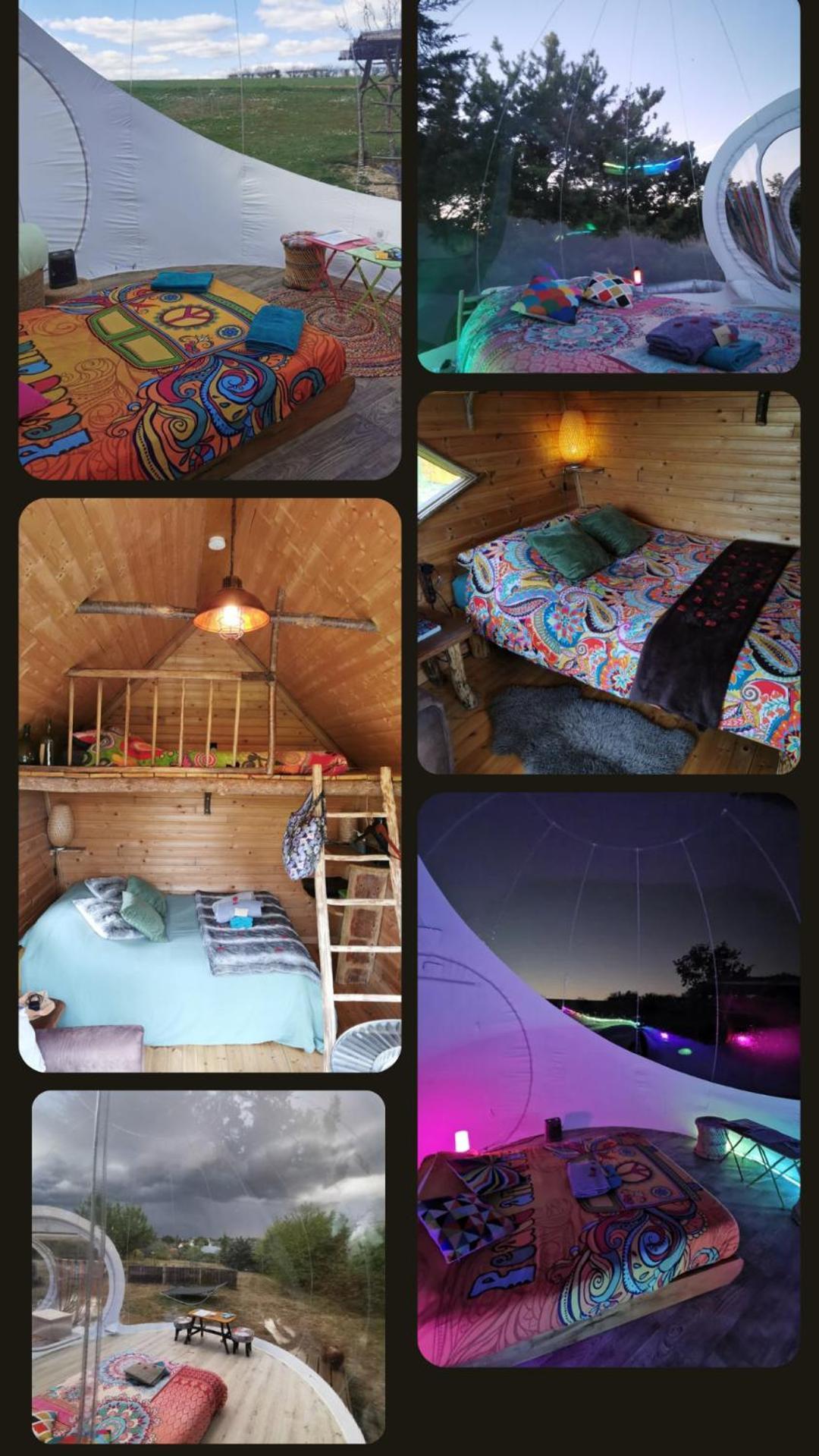 La Bulle Des Champs Bed & Breakfast Champmotteux Exterior photo